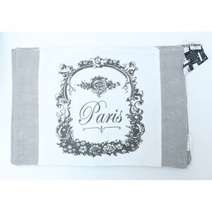 Set of 4 fabric placemats Vintage Paris print dinner serving home decor cottage